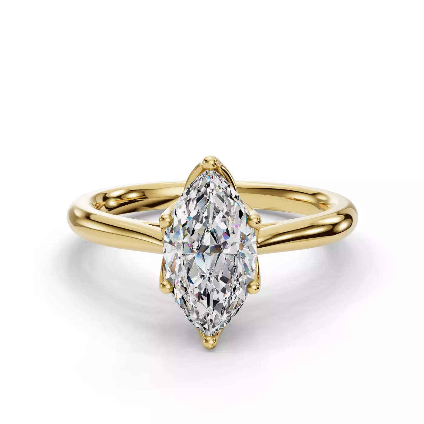 The Majestic V-Prong Marquise Solitaire