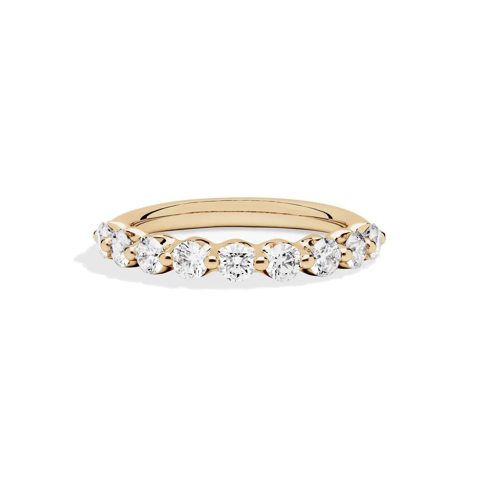 Single-Prong Floating Round Diamond Ring