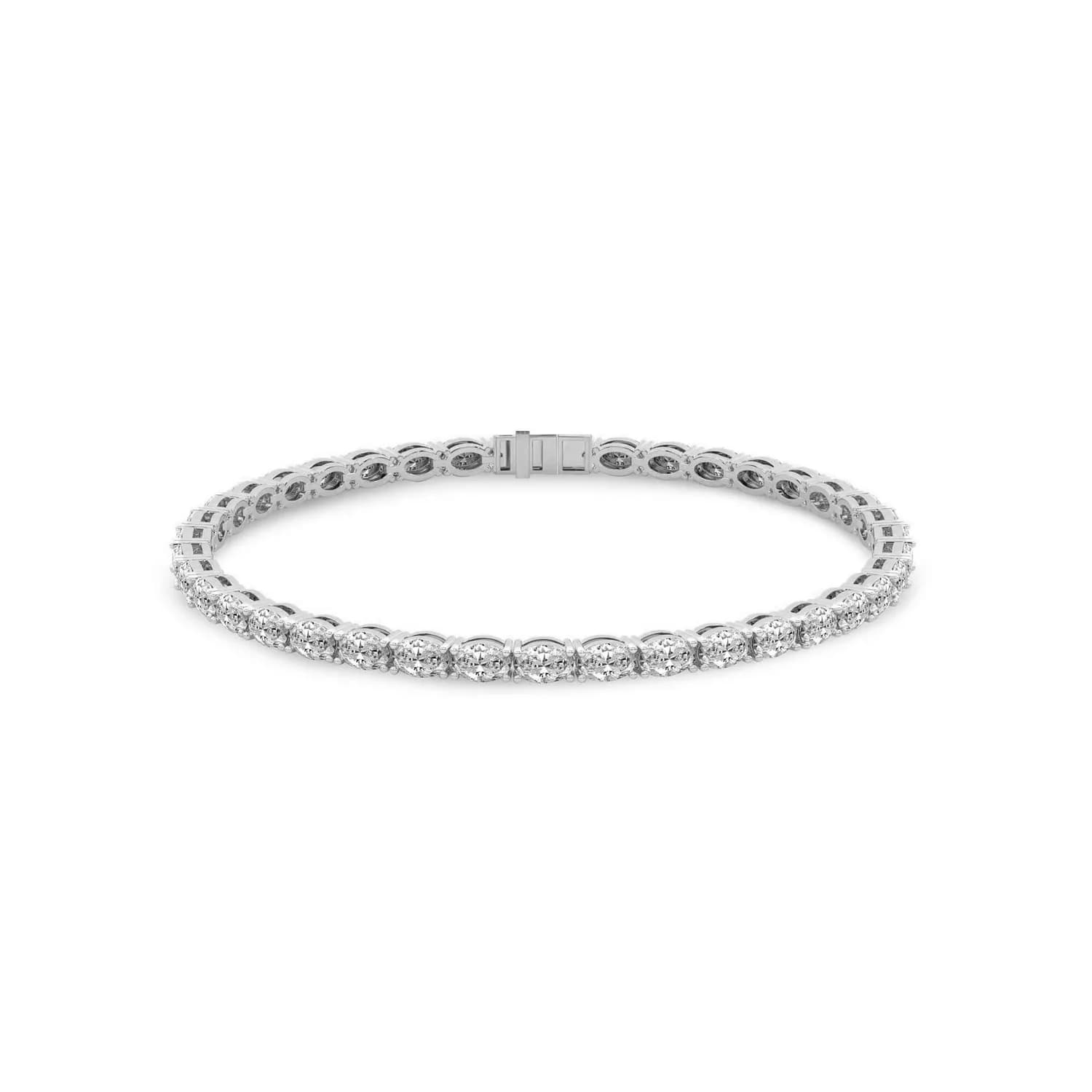 Oval Cut East-West Lab-grown Diamond Bracelet alternate view