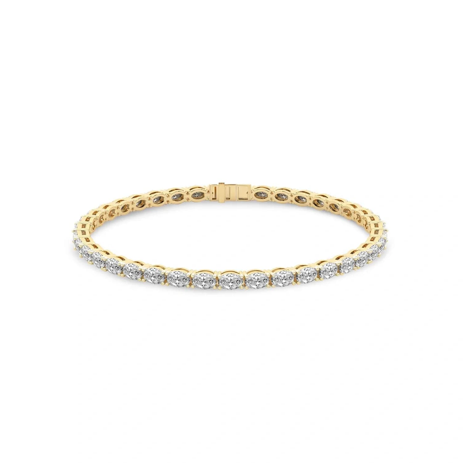 Oval Cut East-West Lab-grown Diamond Bracelet