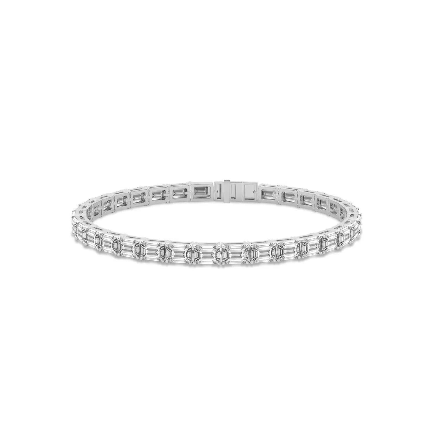 Classic Emerald Cut Eternity Tennis Bracelet alternate view