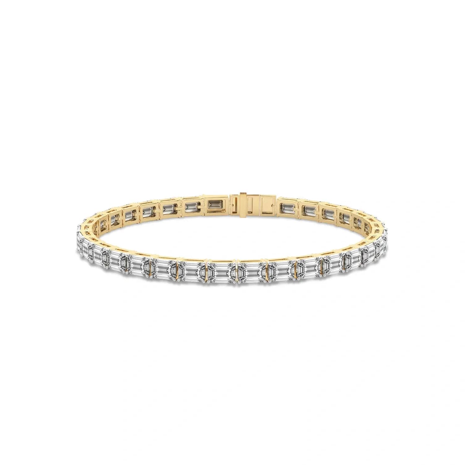 Classic Emerald Cut Eternity Tennis Bracelet