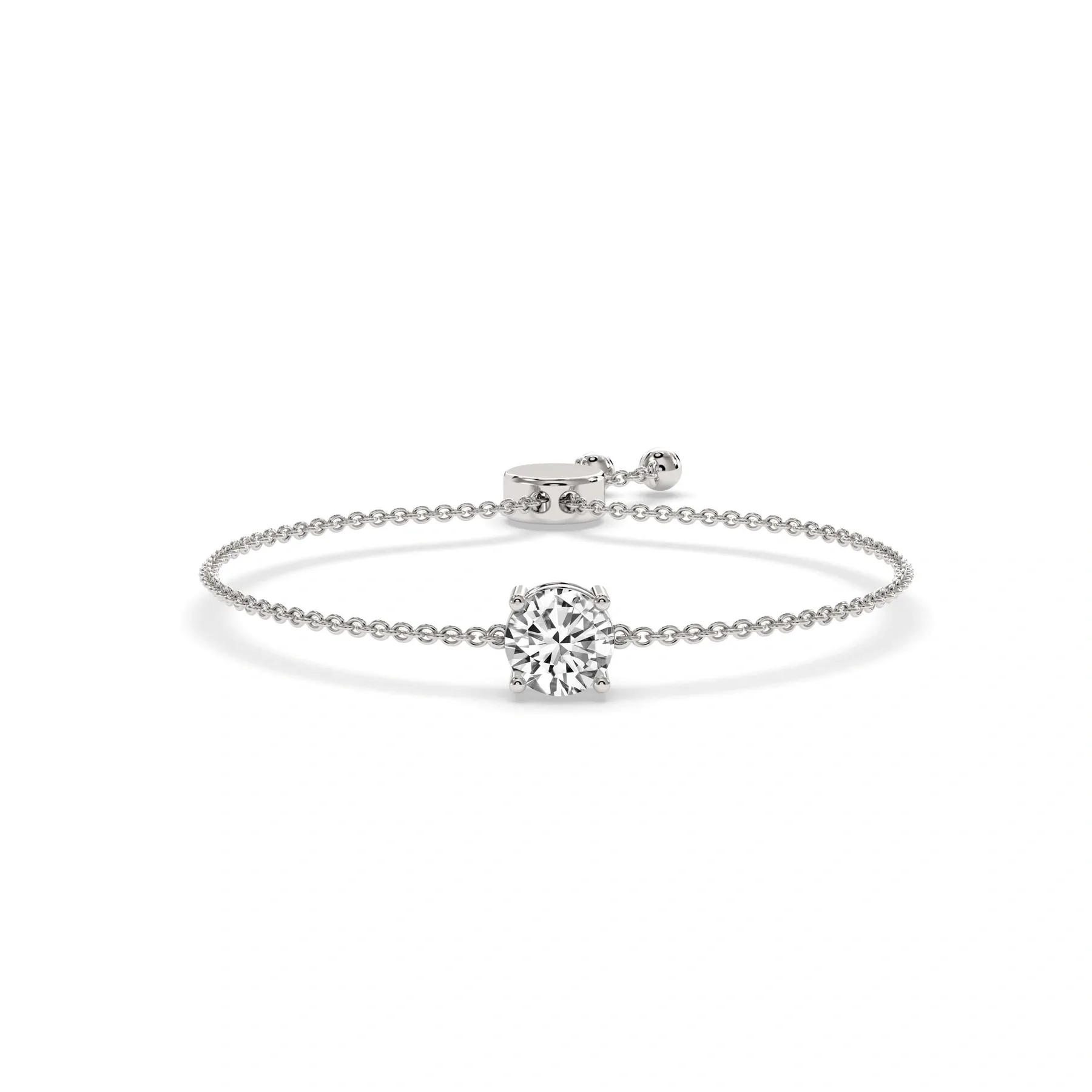 Round Brilliant Classic Station Bracelet alternate view
