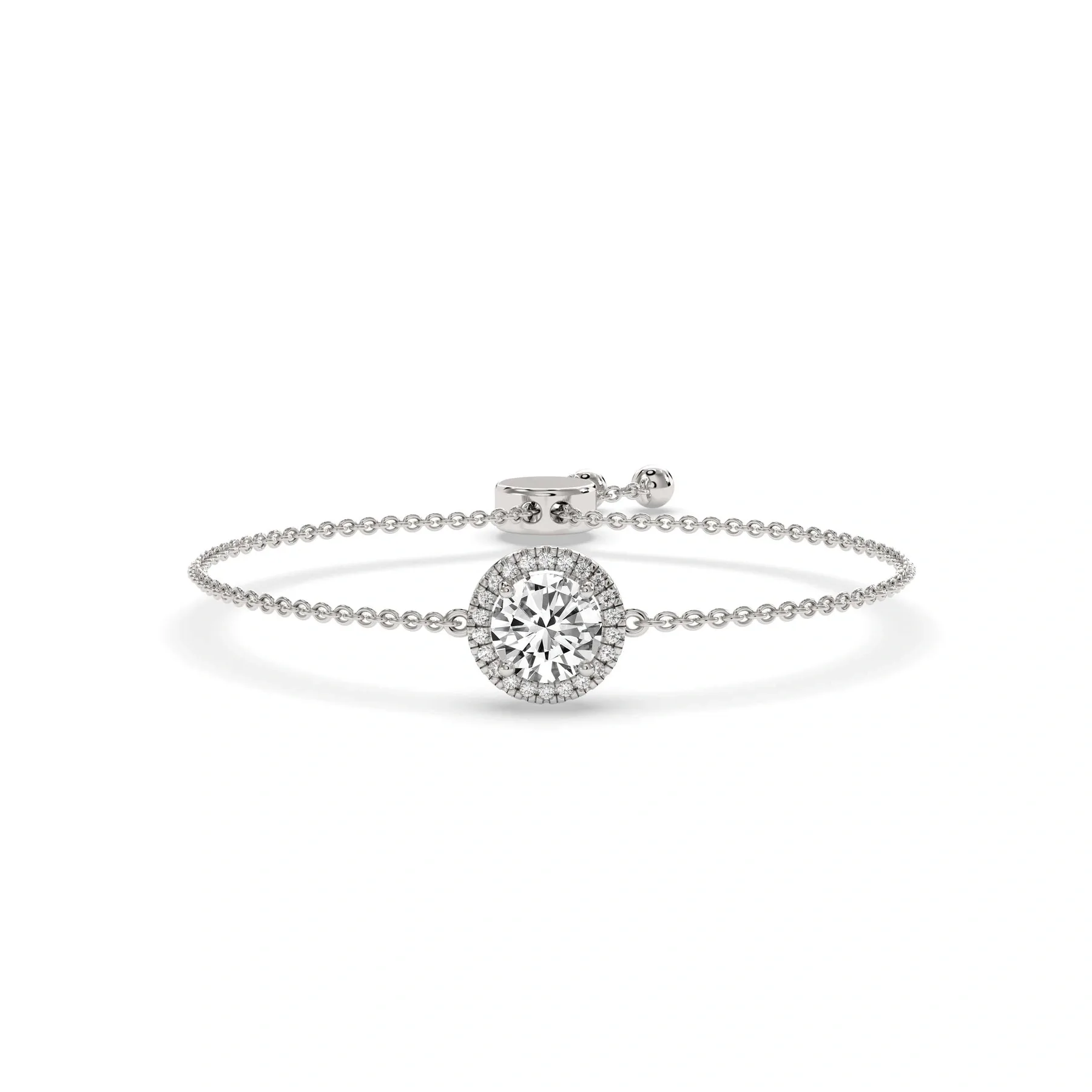 Round Brilliant Halo Fashion Wristlet alternate view