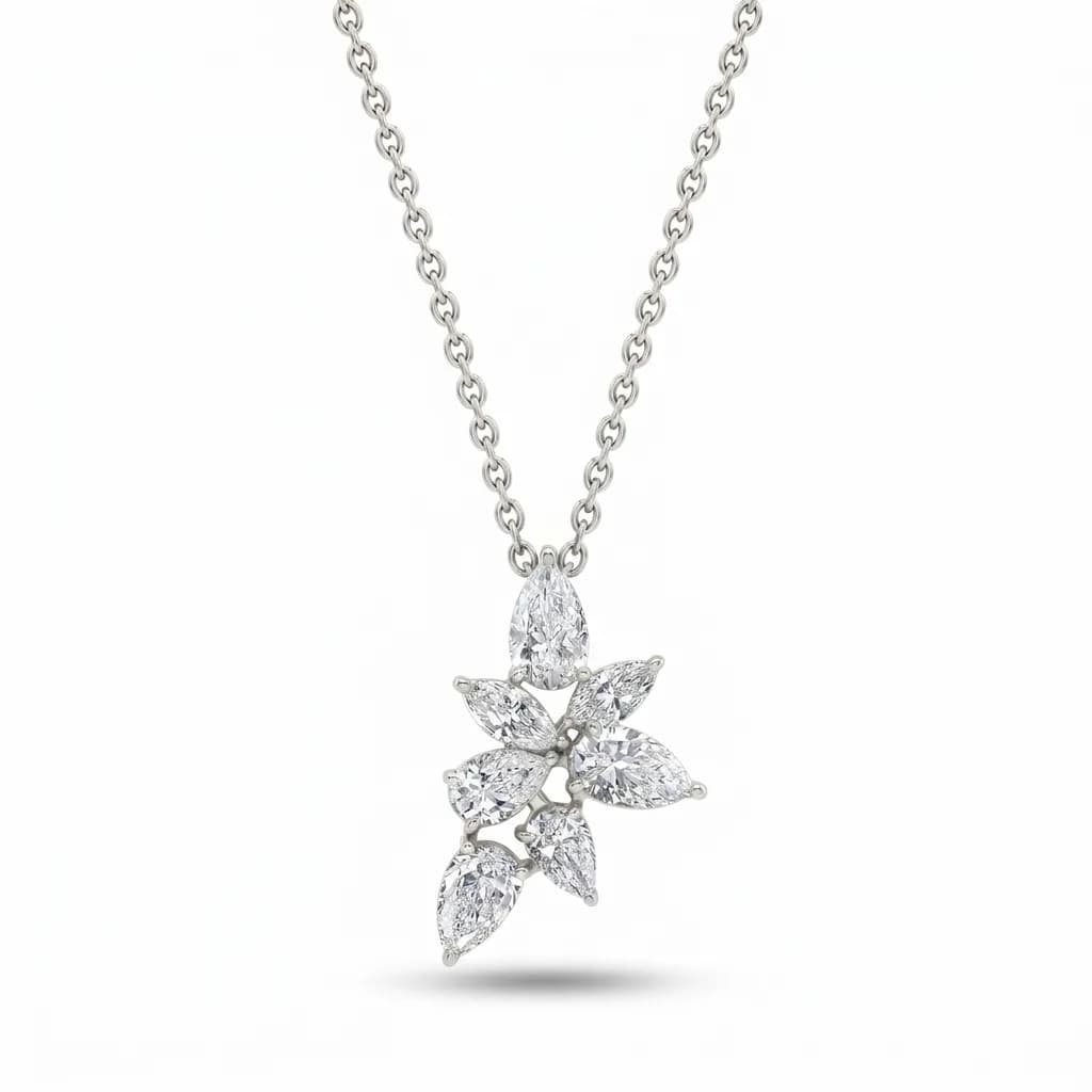 Pear Diamond Leaf Cluster alternate view