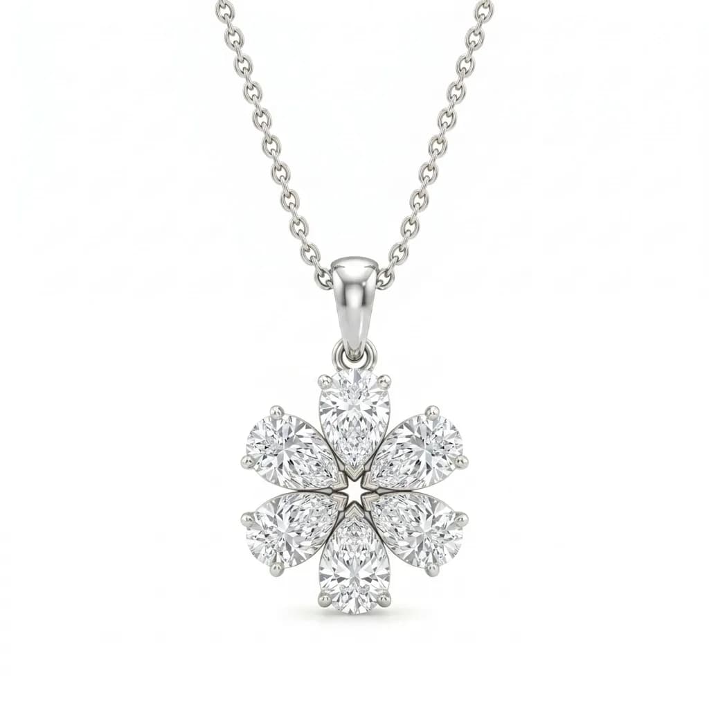 Six Petal Floral Diamond alternate view