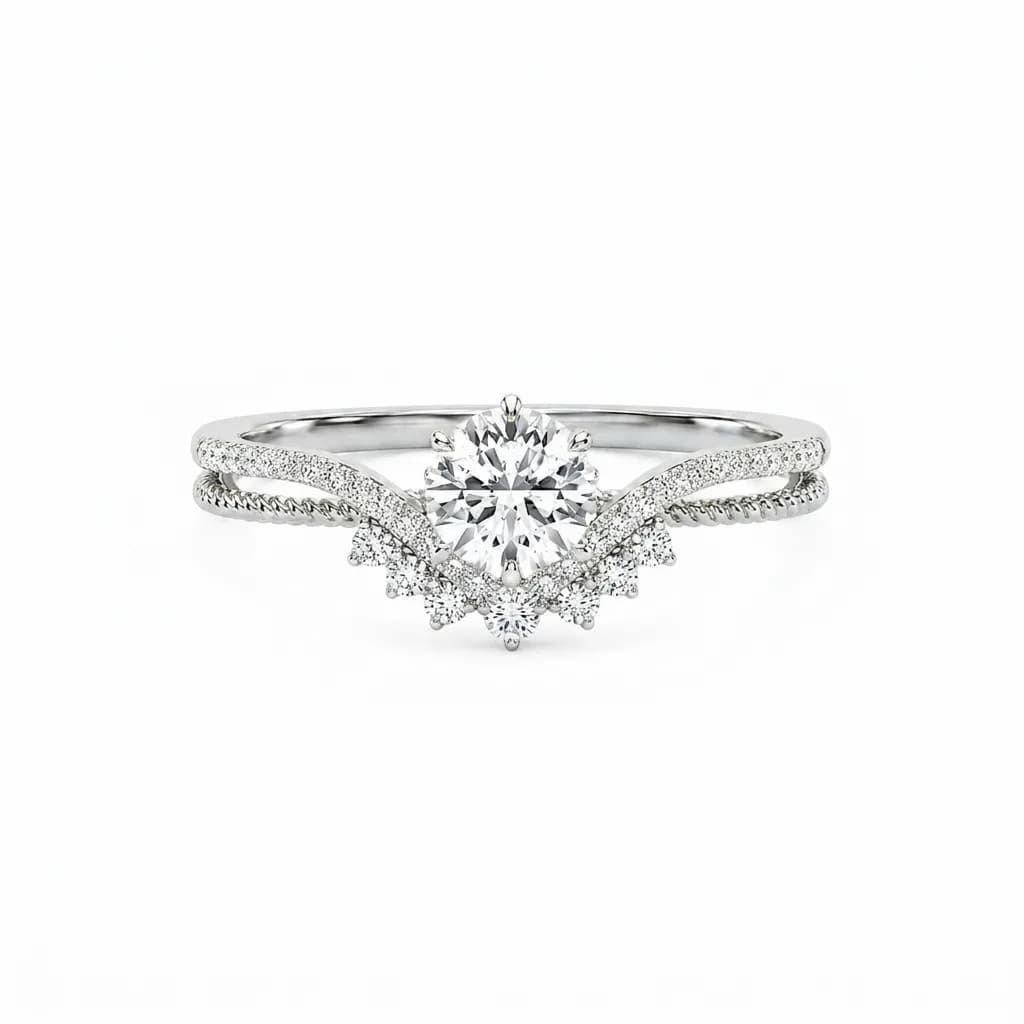 Royal Engagement Diamond Crown alternate view