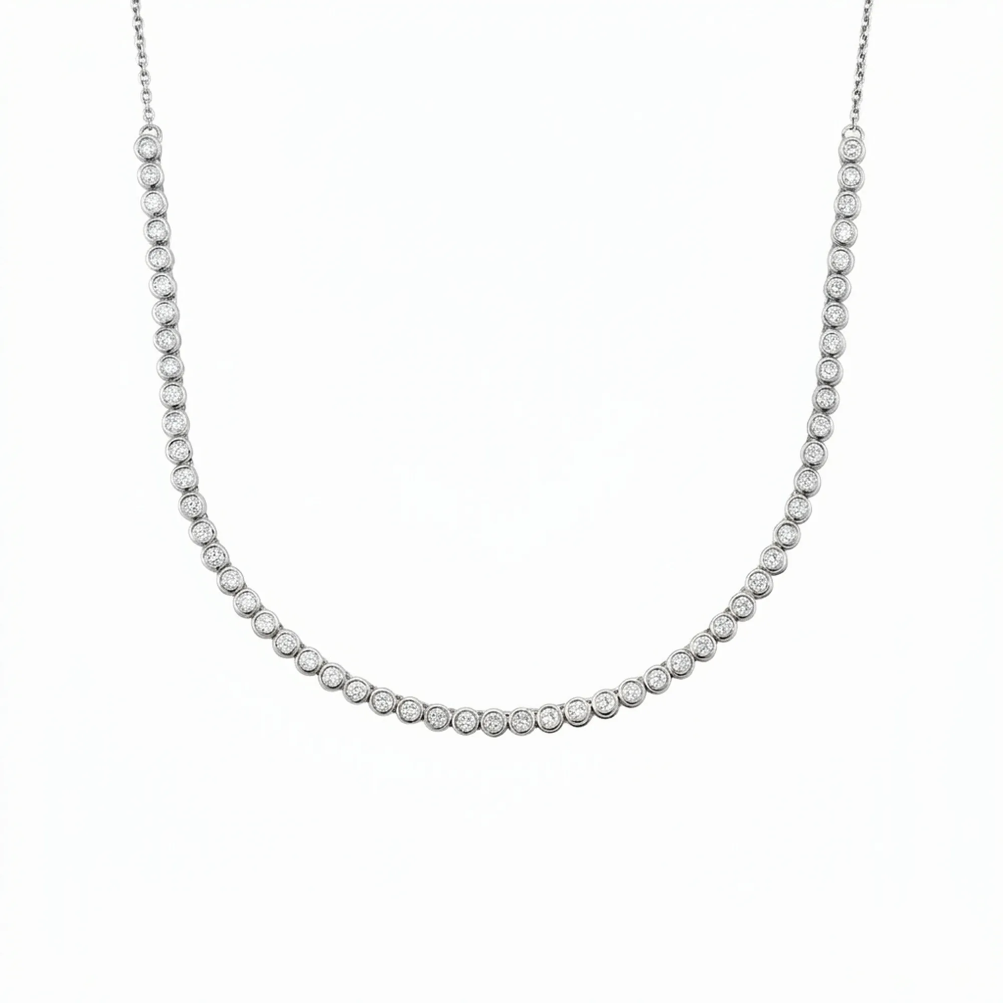 Minimalist Bezel-Set Lab-Grown Diamond Necklace alternate view
