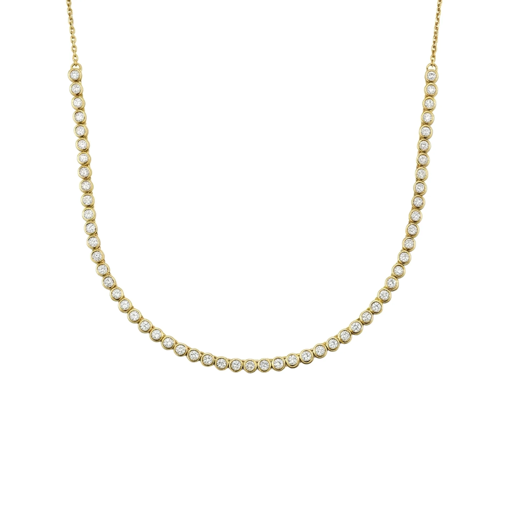 Minimalist Bezel-Set Lab-Grown Diamond Necklace