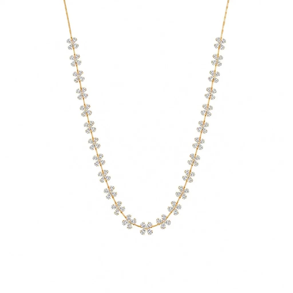 Grand Tiered Pear Diamond Necklace