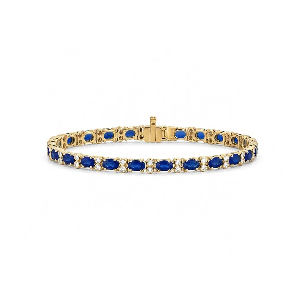 Symmetric Oval Statement Bracelet