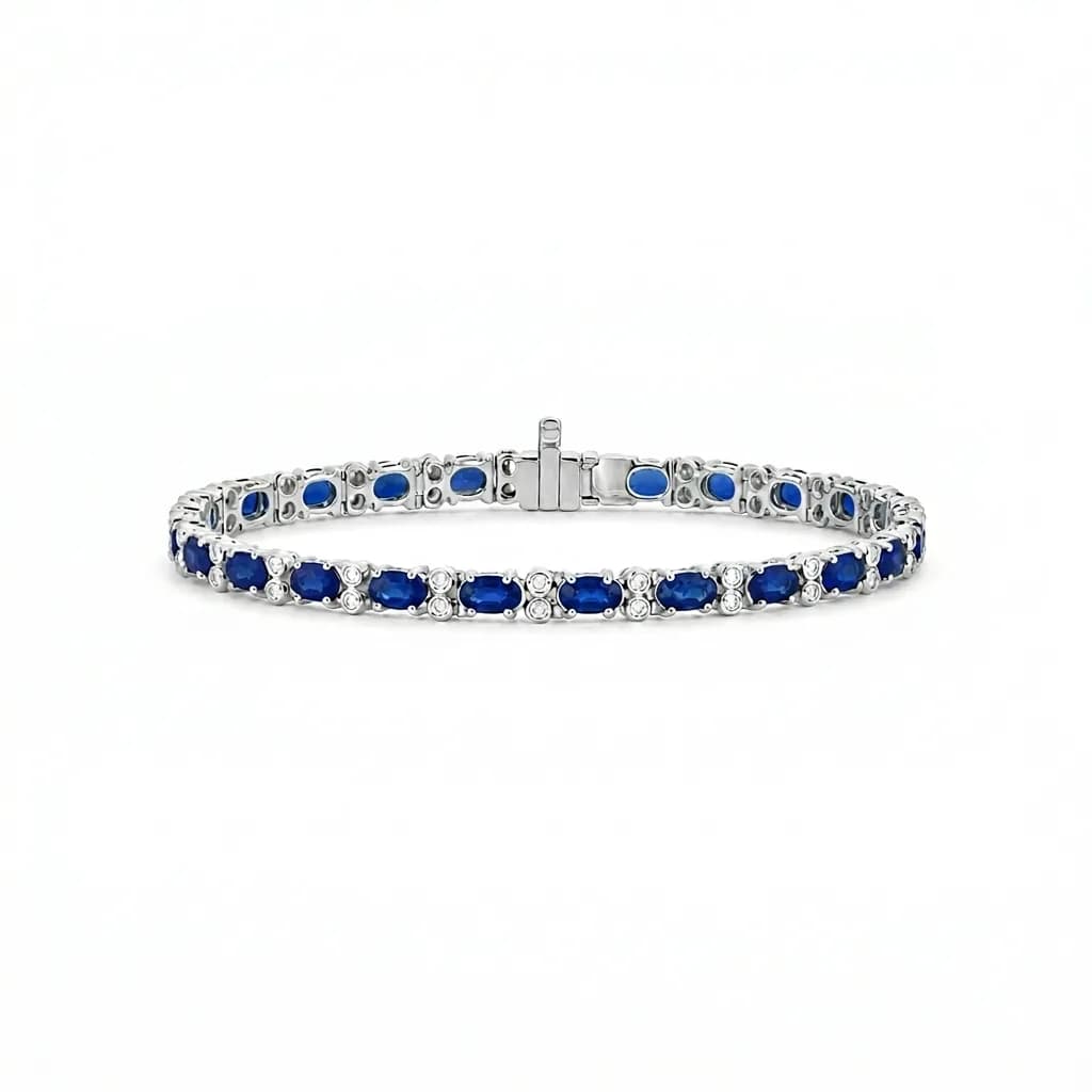 Symmetric Oval Statement Bracelet alternate view